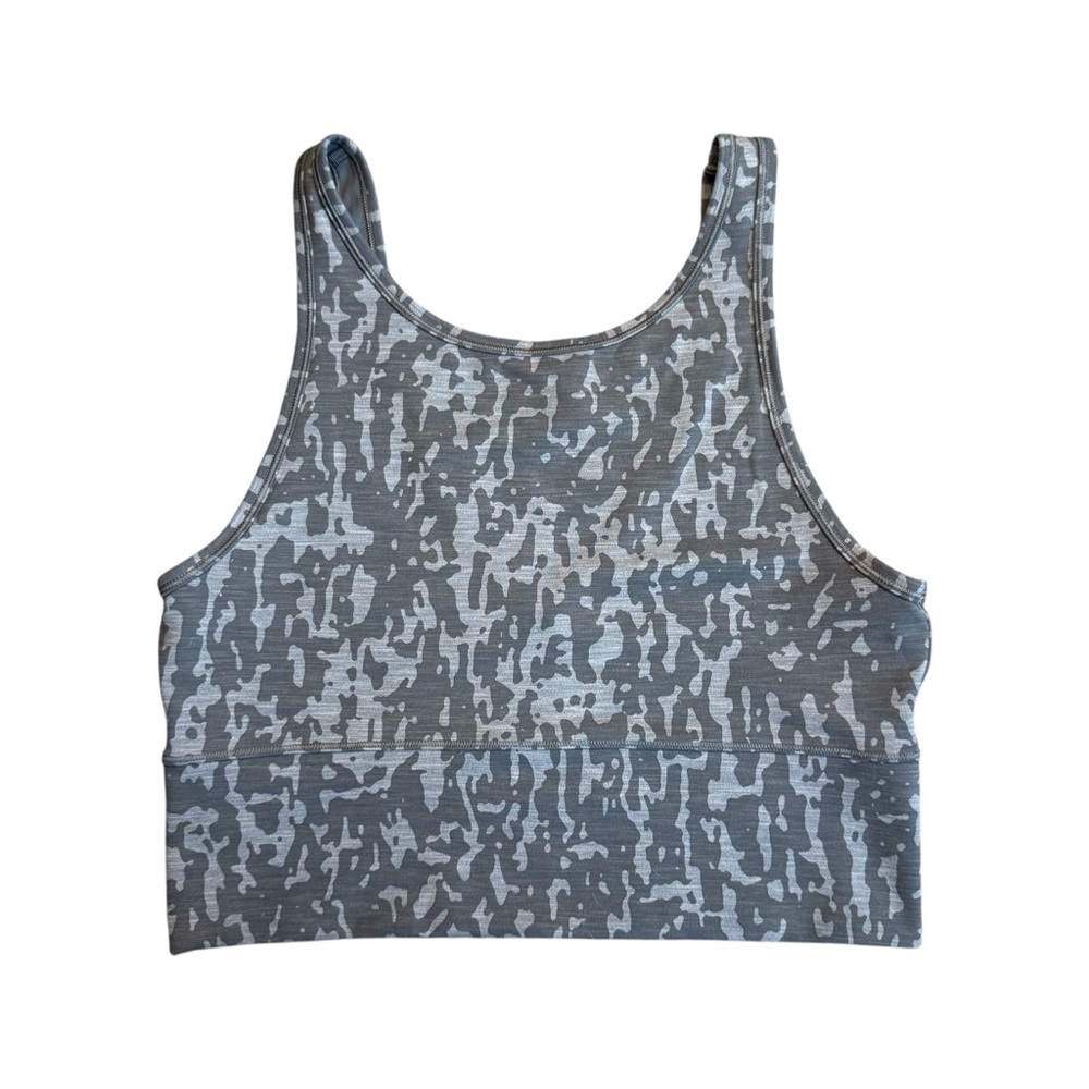 Lululemon Power Pivot Tank *Tough Heathered PU Black Asphalt Grey Size M W1CLES